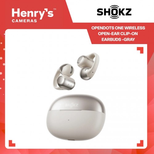 Shokz OpenDots One Wireless Open-Ear Clip-On Earbuds -Gray