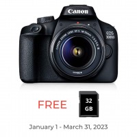 Canon EOS 3000D with 18-55 III Non-IS Black