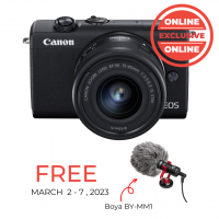 Canon EOS M200 with 15-45mm Kit Black