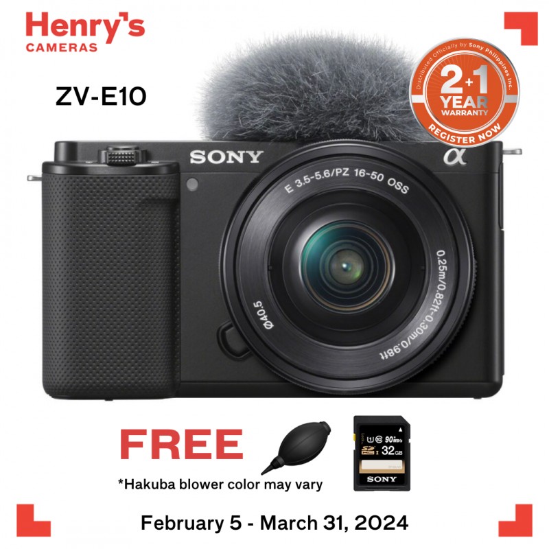 Sony ZV-E10 Mirrorless Camera with 16-50mm Lens