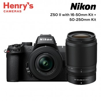 Nikon Z50 II with 16-50mm + 50-250mm Kit Lens