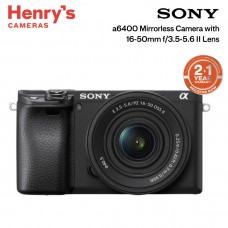 Sony Alpha A6400 Mirrorless Camera with 16-50mm f/3.5-5.6 II Lens
