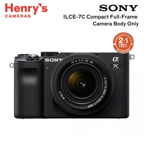 Sony ILCE-7C A7C 28-60mm Kit Compact Full-Frame Camera Black
