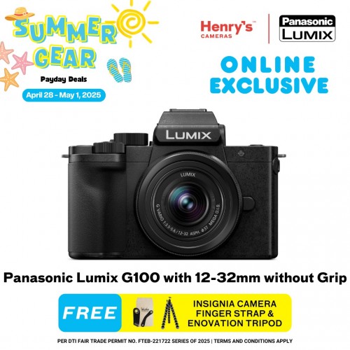Panasonic Lumix G100 with 12-32mm without Grip