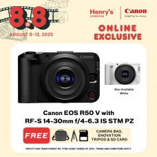 Canon EOS R50 V with RF-S 14-30mm f/4-6.3 IS STM PZ