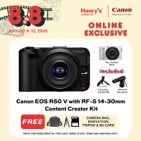 Canon EOS R50 V with RF-S 14-30mm Content Creator Kit