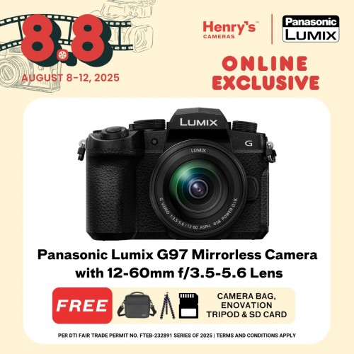 Panasonic Lumix G97 Mirrorless Camera with 12-60mm f/3.5-5.6 Lens