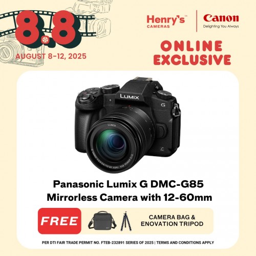 Panasonic Lumix G DMC-G85 Mirrorless Camera with 12-60mm