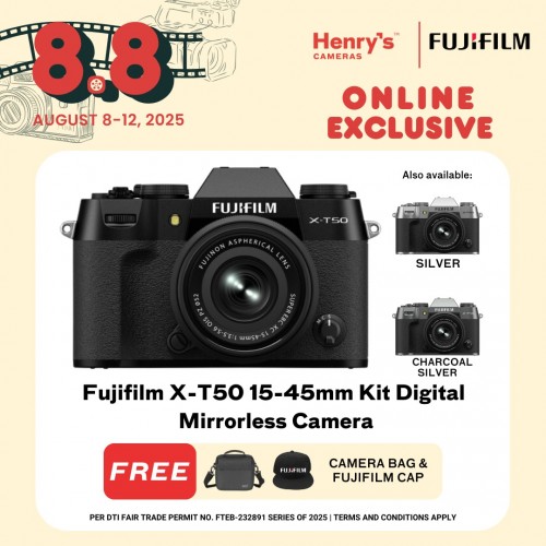 Fujifilm X-T50 15-45mm Kit Digital Mirrorless Camera