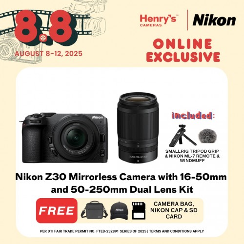 Nikon Z30 Mirrorless Camera with 16-50mm and 50-250mm Dual Lens Kit