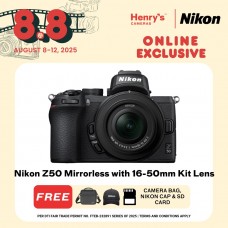 Nikon Z50 Mirrorless with 16-50mm Kit Lens