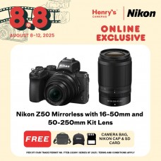 Nikon Z50 Mirrorless with 16-50mm and 50-250mm Kit Lens