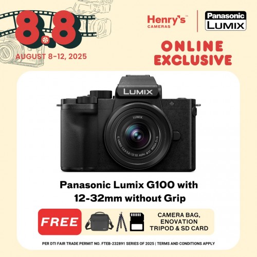 Panasonic Lumix G100 with 12-32mm without Grip