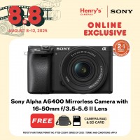 Sony Alpha A6400 Mirrorless Camera with 16-50mm f/3.5-5.6 II Lens