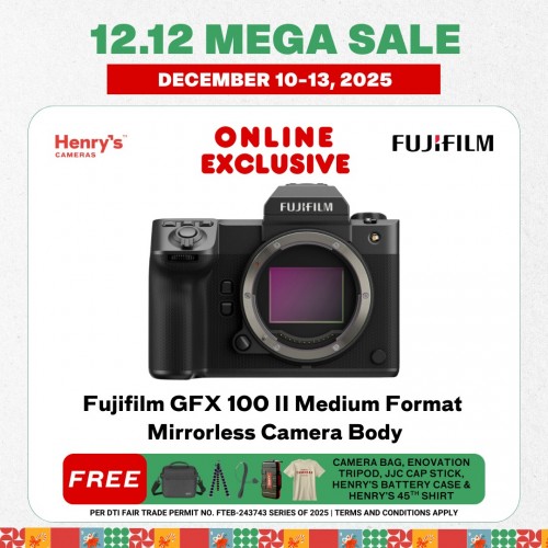 Fujifilm GFX 100 II Medium Format Mirrorless Camera Body