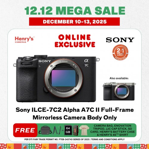 Sony ILCE-7C2 Alpha A7C II Full-Frame Mirrorless Camera Body Only