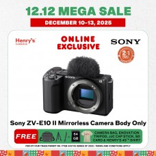 Sony ZV-E10 II Mirrorless Camera Body Only