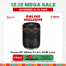 Canon RF 20mm F1.4 L VCM Lens Canon RF 20mm F1.4 L VCM Lens