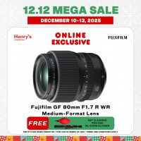 Fujifilm GF 80mm F1.7 R WR Medium-Format Lens
