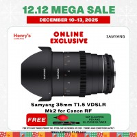 Samyang 35mm T1.5 VDSLR Mk2 for Canon RF Samyang 35mm T1.5 VDSLR Mk2 for Canon RF