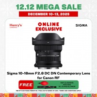 Sigma 10-18mm F2.8 DC DN Contemporary Lens for Canon RF Sigma 10-18mm F2.8 DC DN Contemporary Lens for Canon RF