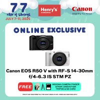 Canon EOS R50 V with RF-S 14-30mm Content Creator Kit