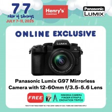 Panasonic Lumix G97 Mirrorless Camera with 12-60mm f/3.5-5.6 Lens