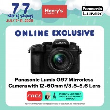 Panasonic Lumix G97 Mirrorless Camera with 12-60mm f/3.5-5.6 Lens