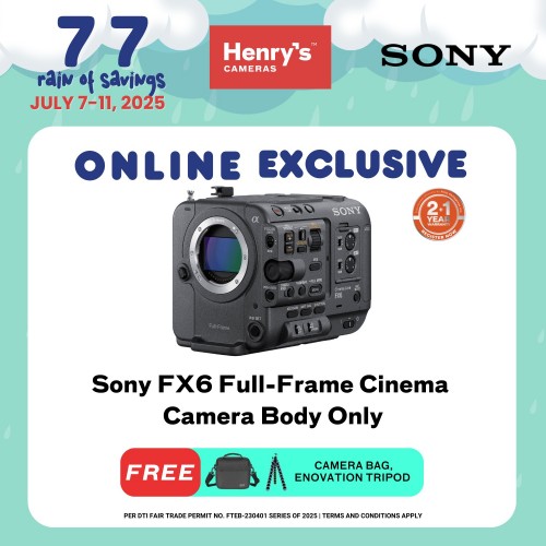 Sony FX6 Full-Frame Cinema Camera (Body Only)