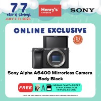 Sony Alpha A6400 Mirrorless Camera Body Black