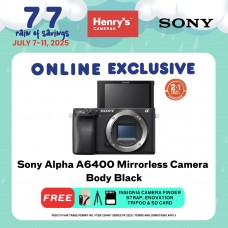 Sony Alpha A6400 Mirrorless Camera Body Black
