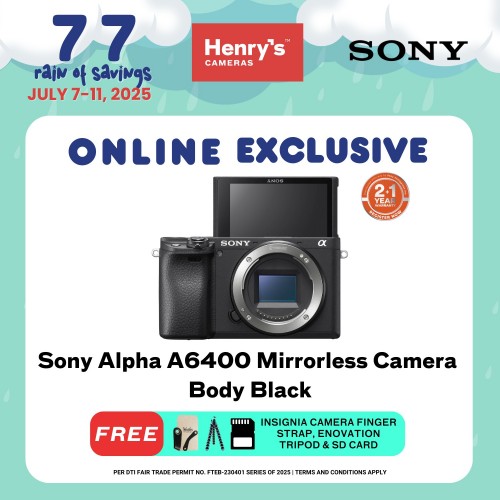 Sony Alpha A6400 Mirrorless Camera Body Black