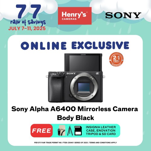 Sony Alpha A6400 Mirrorless Camera Body Black