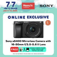 Sony Alpha A6400 Mirrorless Camera with 16-50mm f/3.5-5.6 II Lens