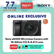 Sony Alpha A6400 Mirrorless Camera with 16-50mm f/3.5-5.6 II Lens