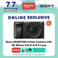 Sony Alpha A6400 Mirrorless Camera with 16-50mm f/3.5-5.6 II Lens