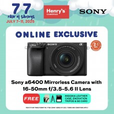 Sony Alpha A6400 Mirrorless Camera with 16-50mm f/3.5-5.6 II Lens