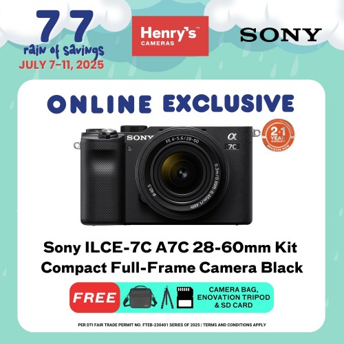 Sony ILCE-7C A7C 28-60mm Kit Compact Full-Frame Camera Black
