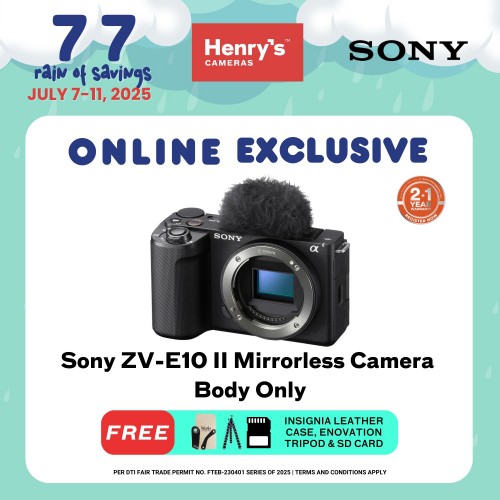 Sony ZV-E10 II Mirrorless Camera Body Only