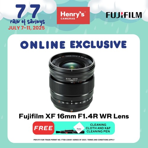 Fujifilm XF 16mm F1.4R WR Lens