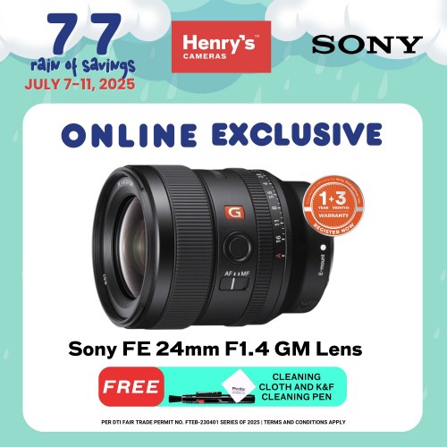 Sony FE 24mm F1.4 GM Lens