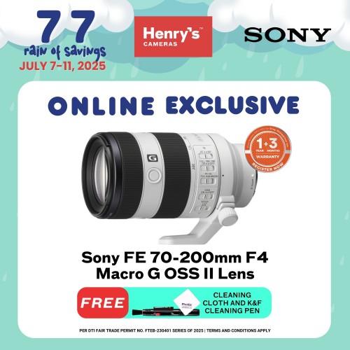 Sony FE 70-200mm F4 Macro G OSS II Lens 