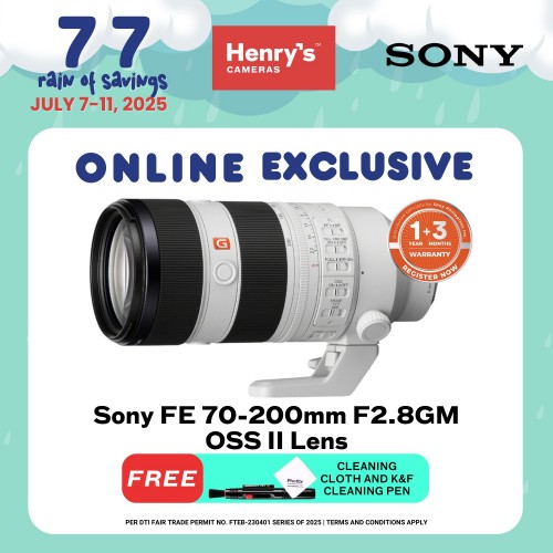 Sony FE 70-200mm F2.8GM OSS II Lens