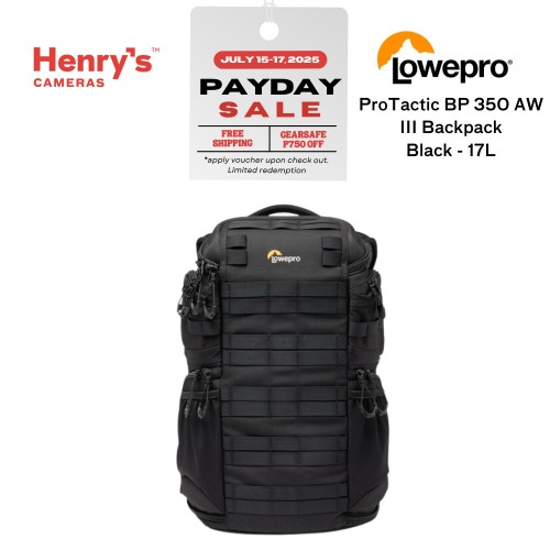 Lowepro ProTactic BP 350 AW III Backpack - Black 17L