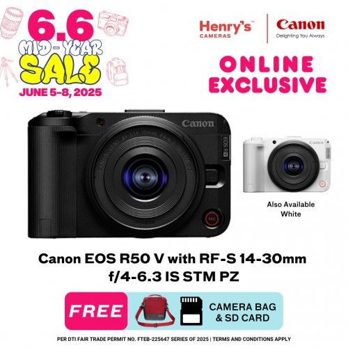 Canon EOS R50 V with RF-S 14-30mm f/4-6.3 IS STM PZ