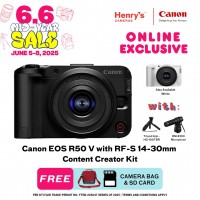 Canon EOS R50 V with RF-S 14-30mm Content Creator Kit