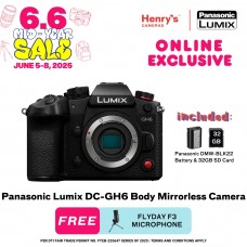 Panasonic Lumix DC-GH6 Body Mirrorless Camera
