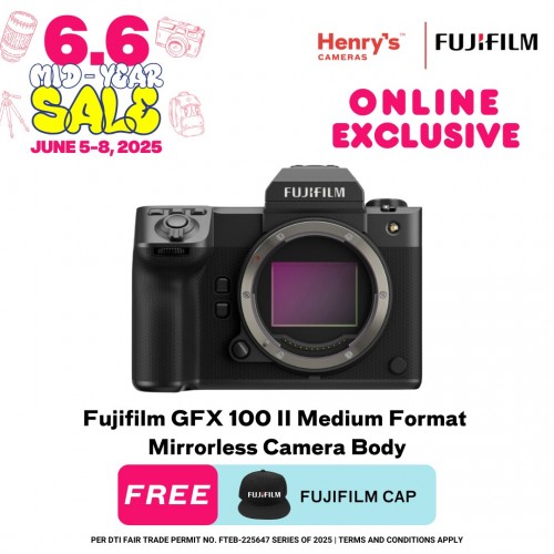 Fujifilm GFX 100 II Medium Format Mirrorless Camera Body [Pre-Order]