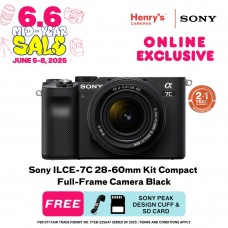 Sony ILCE-7C 28-60mm Kit Compact Full-Frame Camera Black