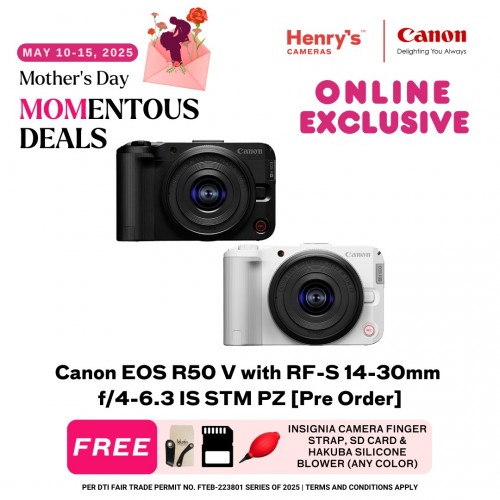 Canon EOS R50 V with RF-S 14-30mm f/4-6.3 IS STM PZ [Pre Order]
